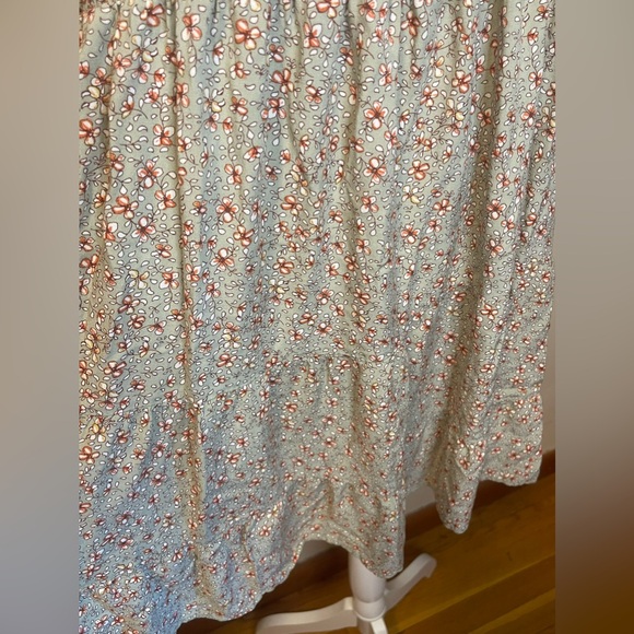 Rue+ Women’s Plus Babydoll Ruched Long Puff Sleeve Tiered Floral Dress 2X - Picture 3 of 13